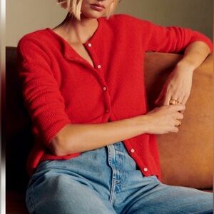 Sezane Red Women's Cardigan
